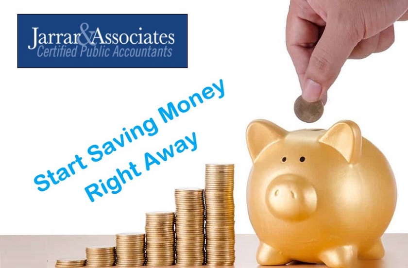 Start Saving Money Right Away