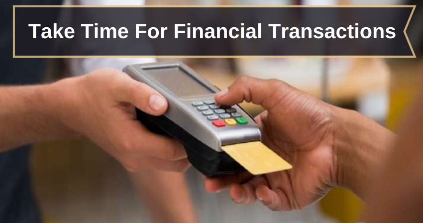 financial transactions